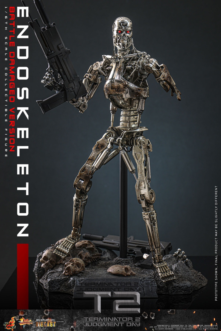 Hot Toys – MMS840D77 - Terminator 2: Judgment Day - 1/6th scale Endoskeleton (Battle Damaged Version) Collectible Figure Hot Toys – MMS840D77 - Terminator 2: Judgment Day - 1/6th scale Endoskeleton (Battle Damaged Version) Collectible Figure