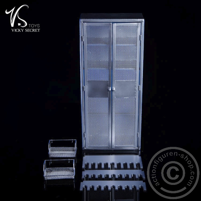 Cabinet / Locker / Spind - grey Metall