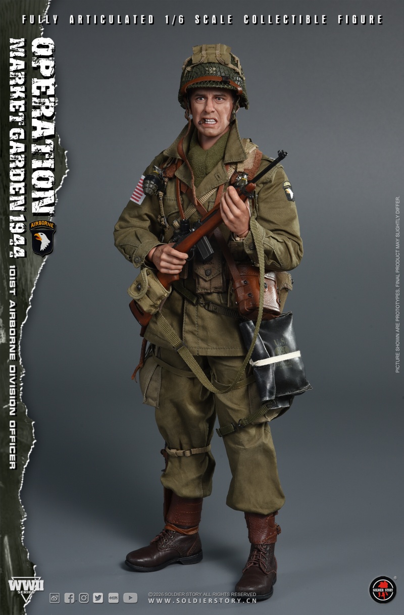 U.S. Army 101st Airborne Division Officer - WWII Operation Market Garden - in 1:6 scale