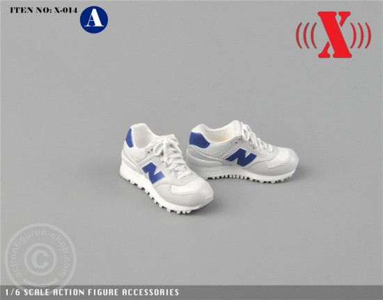 Sneaker - weiß/blau