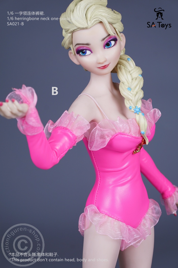 SATSA021B-02 Sexy One-Piece Skirt Outfit - pink