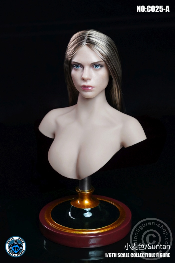 SDC025A-06 Female Bust Stand - Suntan