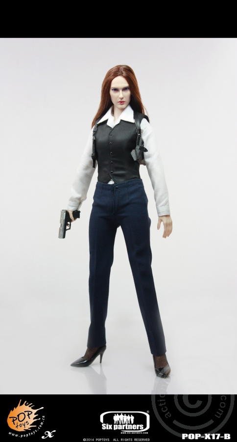 PTx17B-08 MI6 Female Agent - Blue Suit