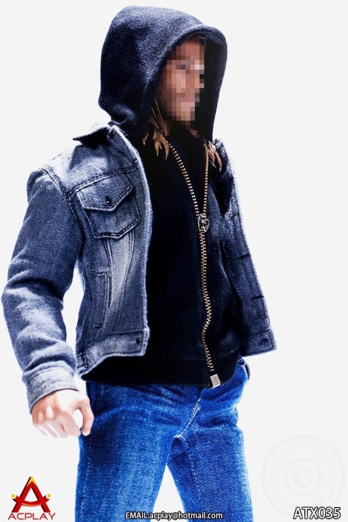 ACP035-08 Men Jeans Suit Set