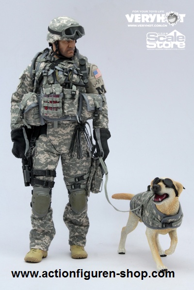 US Army MP mit Hund