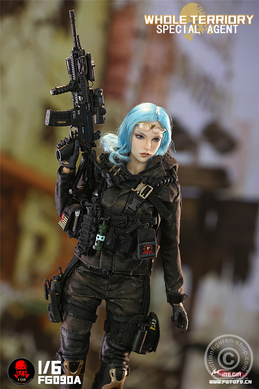 All Territory Secret Agent CQB Tactical Team Suit - Outfit & Accessoire Set - in 1/6 scale