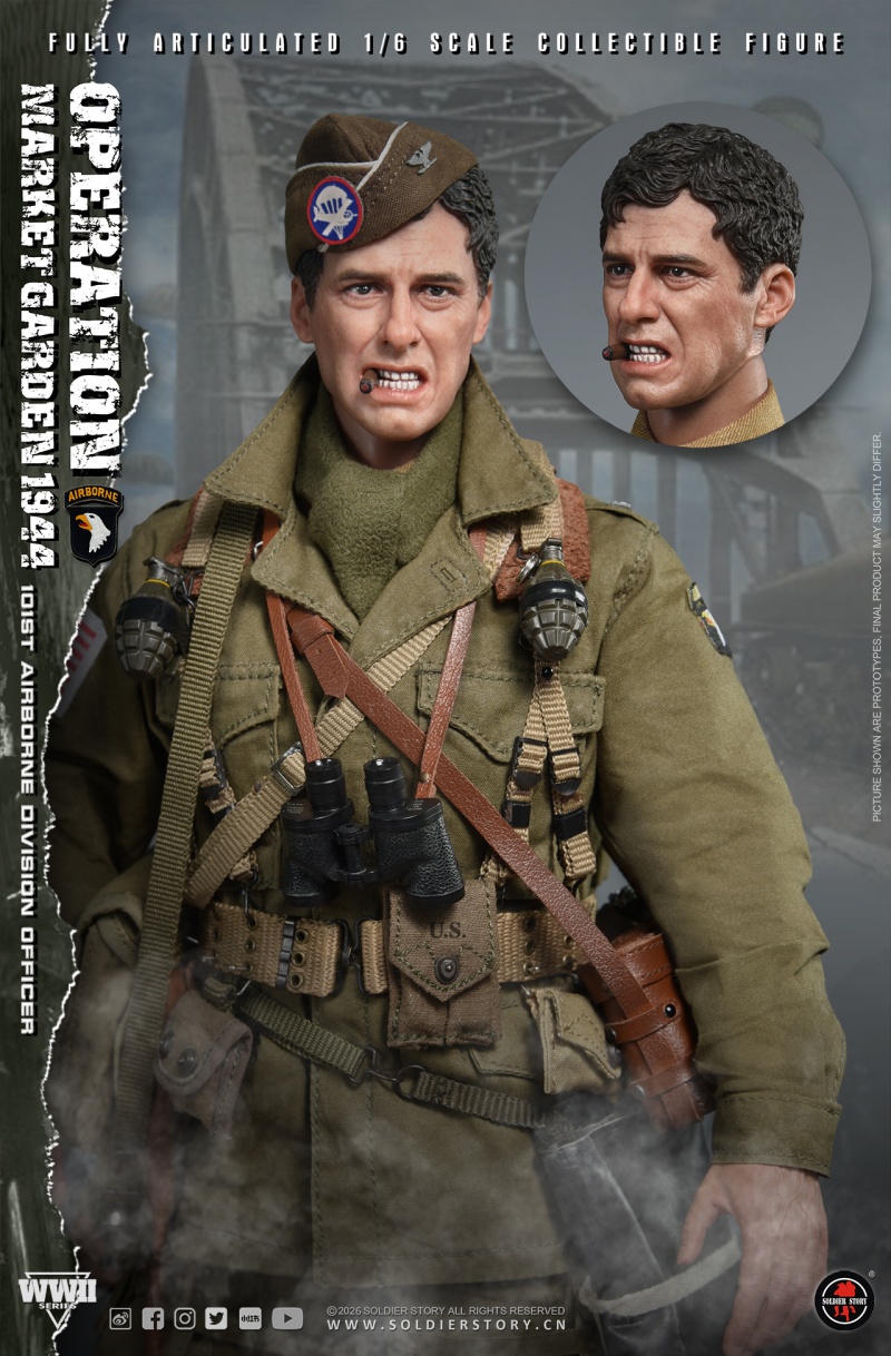 U.S. Army 101st Airborne Division Officer - WWII Operation Market Garden - in 1:6 scale