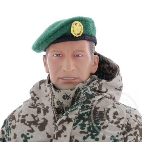 afsb03-08qtr9OZyxfNWDl Barett - Jäger - Bundeswehr - grün mit Abzeichen