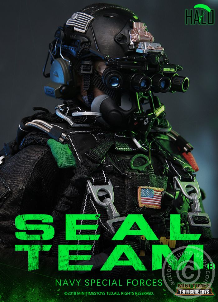 MT-M013-16 SEAL Team - HALO - w/Dog - Navy Special Forces