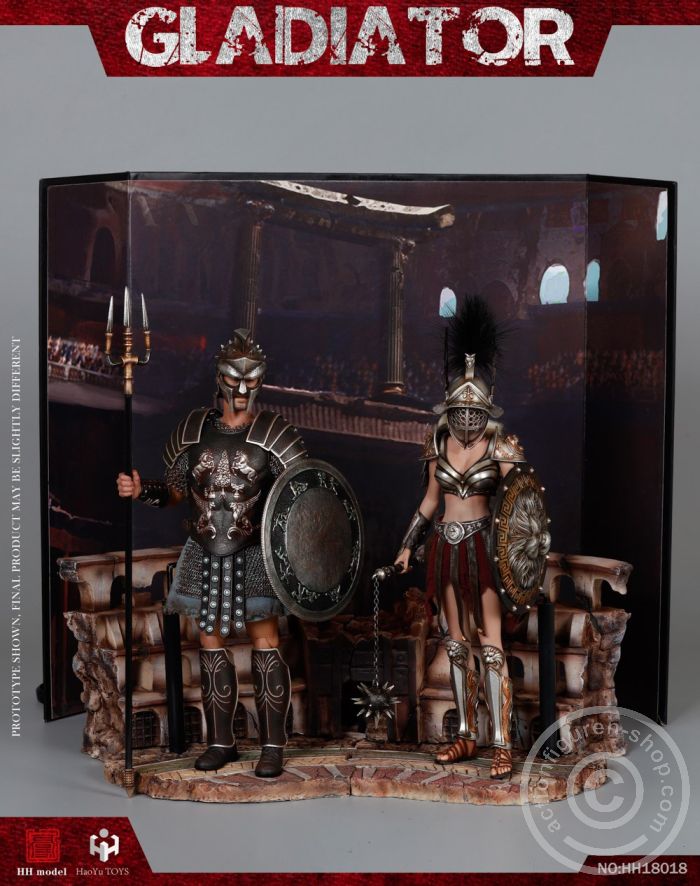 HH18018-06 Gladiator (Deluxe Edition) + Female Gladiator (black version)