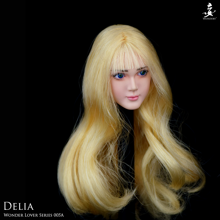 Delia - Female Head w/ movable Eyes