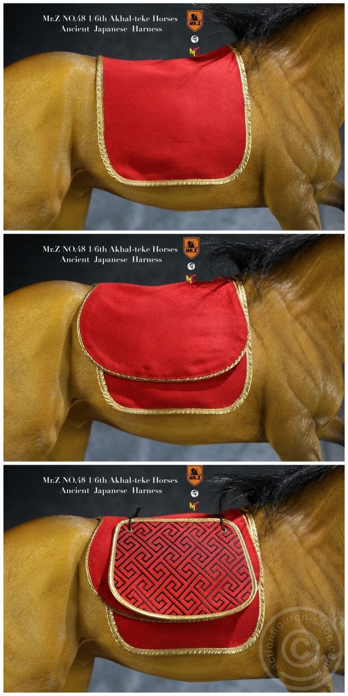 MRZ048H-04 Janpnese Horse Harness Red