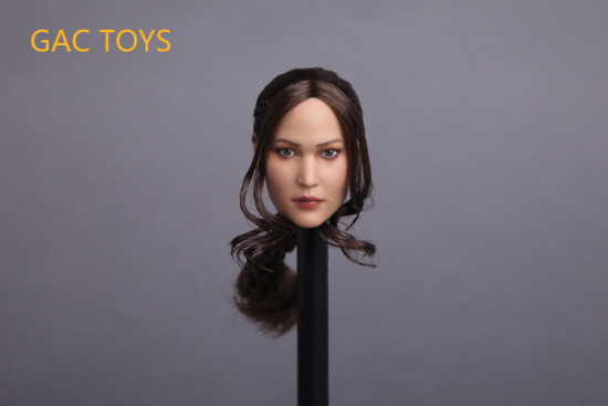 Female Head - brown Hair w/ Pigtail