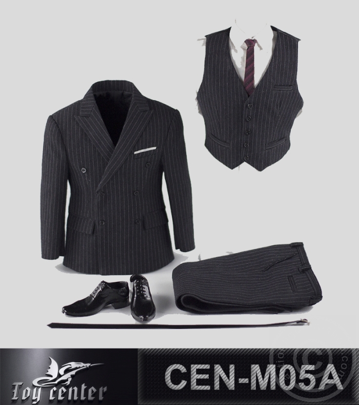 cen-m05a-09vzASsbzVB9mAp Gentelmen Striped Suit (dark grey)