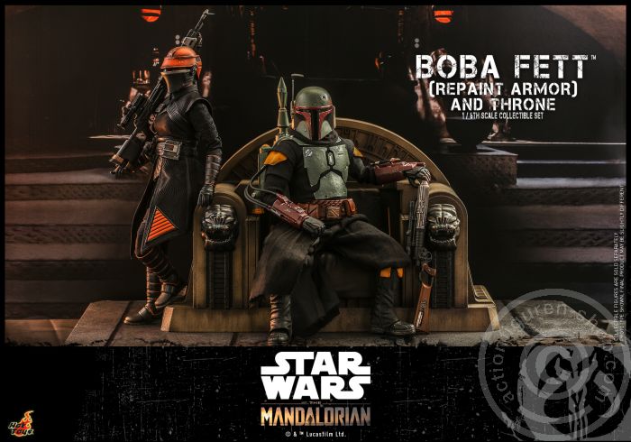 Star Wars: The Mandalorian - Boba Fett (Repaint Armor) & Throne