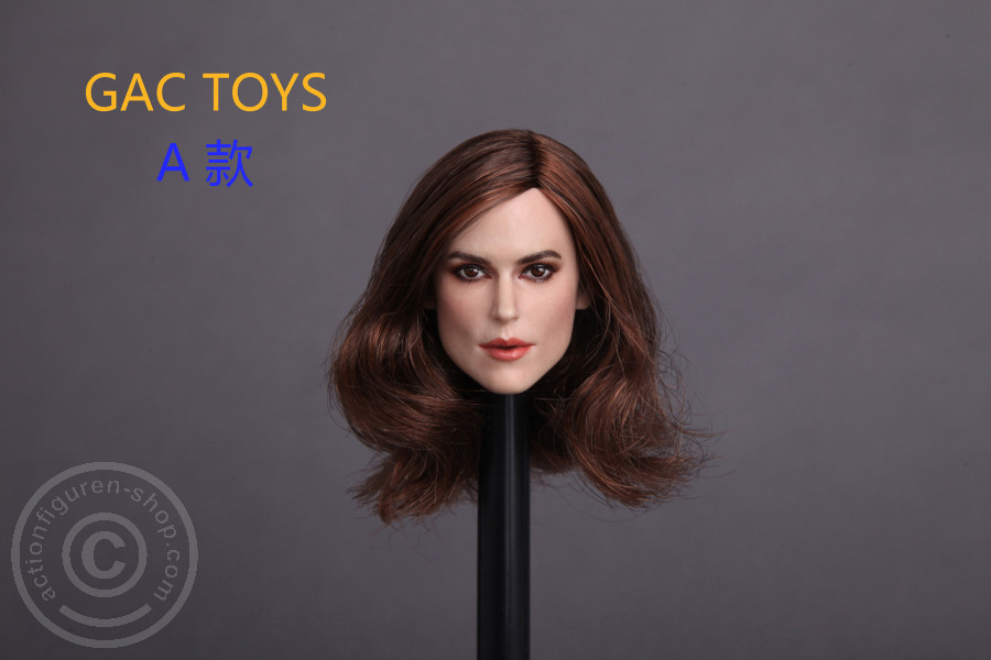 Female Head - brown long Hair