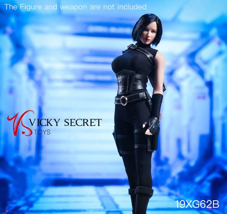 VST19xG62B-02 Female Assassin Cloth set - black