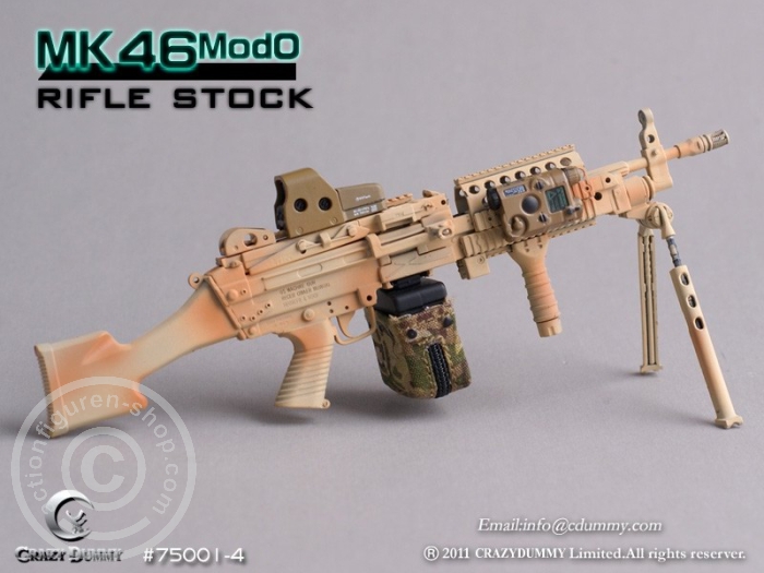 MK46MOD0-rifle stock - camouflage