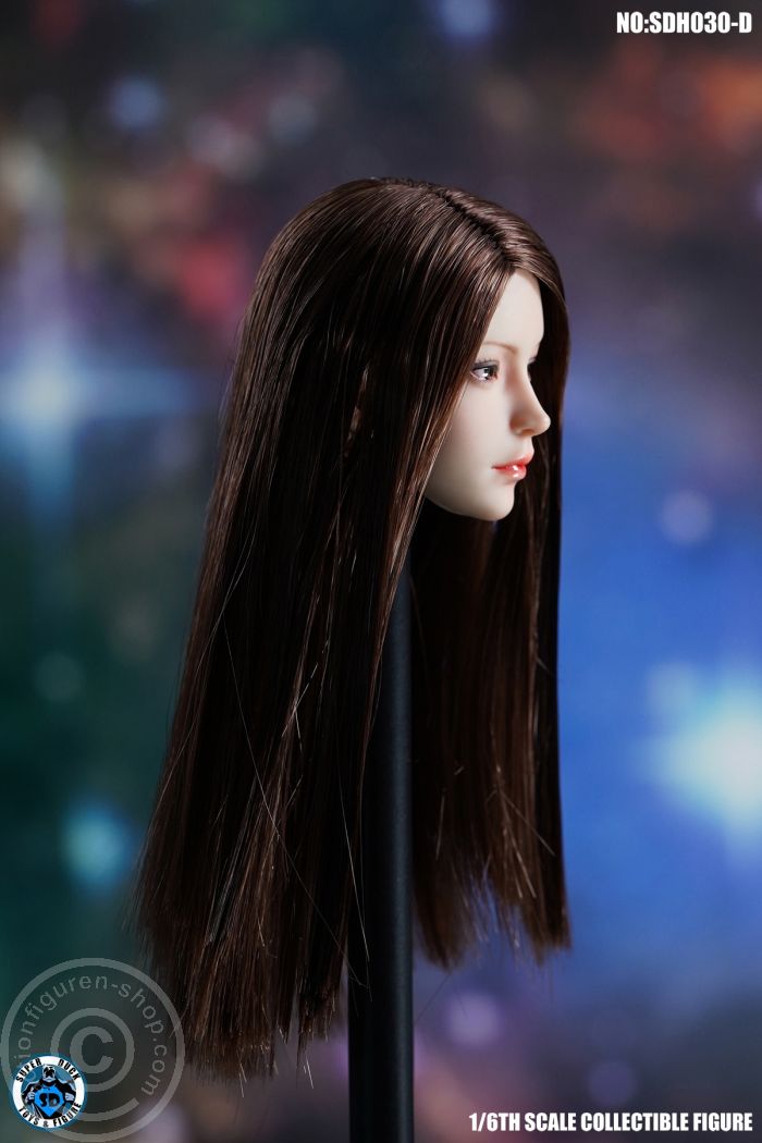 Female Head - long brown Hair Female Head - long brown Hair