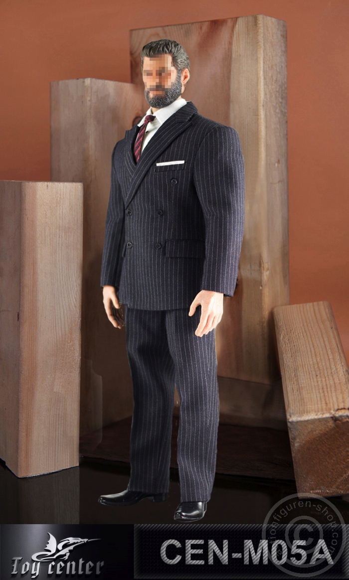 CEN-M05A-03 Gentelmen Striped Suit (dark grey)