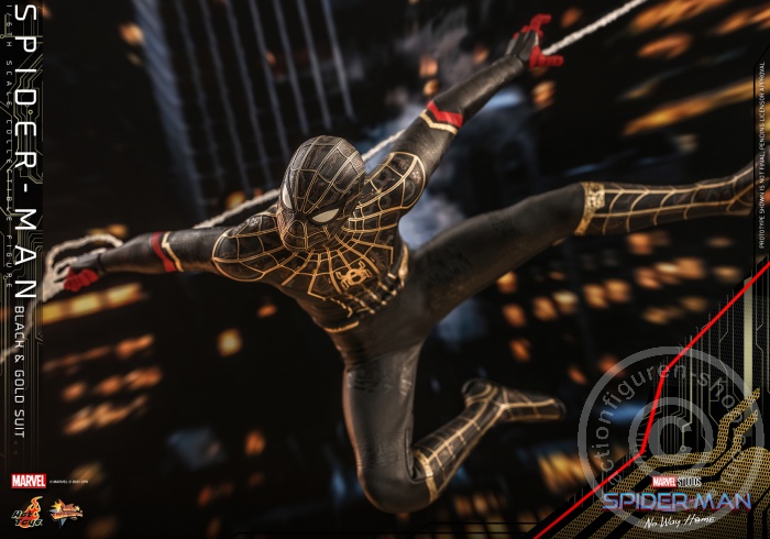 608451-11 Spider-Man: No Way Home - Spiderman (Black & Gold Suit) - MMS604