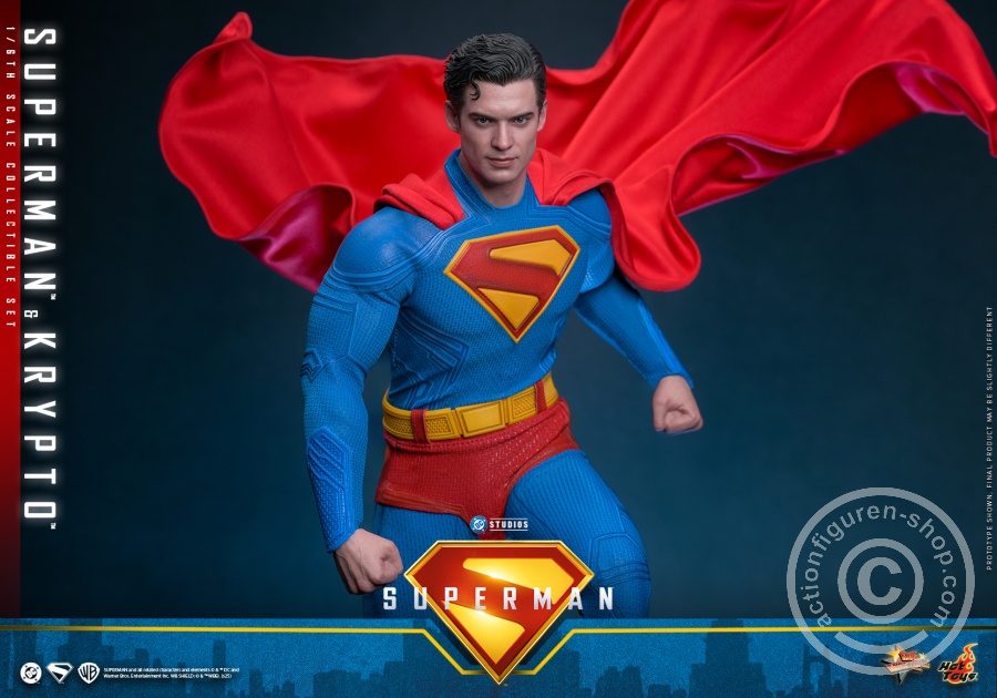 Hot Toys – MMS812 - Superman - 1/6th scale Superman & Krypto Collectible Set Hot Toys – MMS812 - Superman - 1/6th scale Superman & Krypto Collectible Set