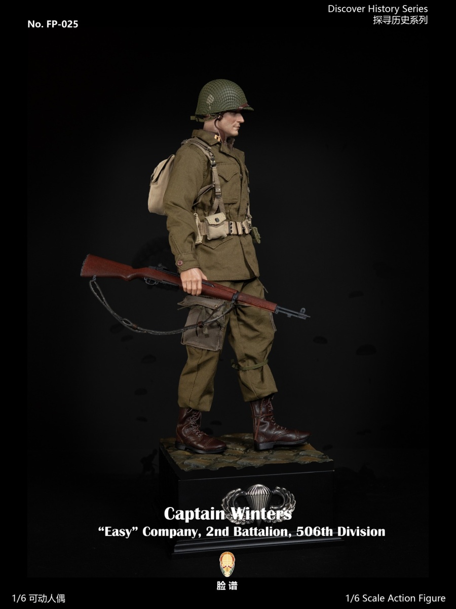 WWII US Airborne Division E Company Captain - Historical Version - in 1/6 scale