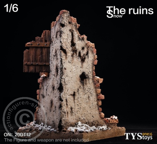 20DT12-05 The Ruins Snow - Diorama