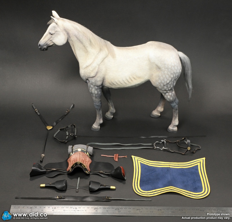 Civil War White War Horse (Standing) - 1/6 scale