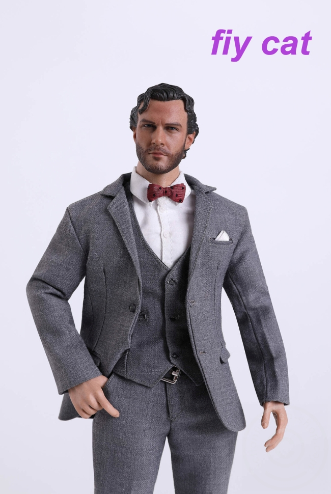 Men - Grey Slim Suit Set