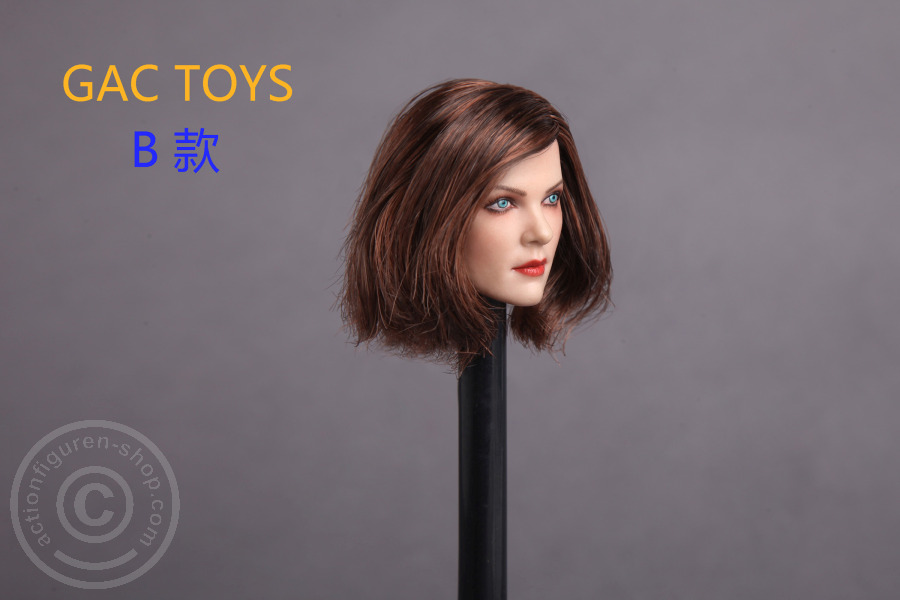 Female Head - brown short Hair