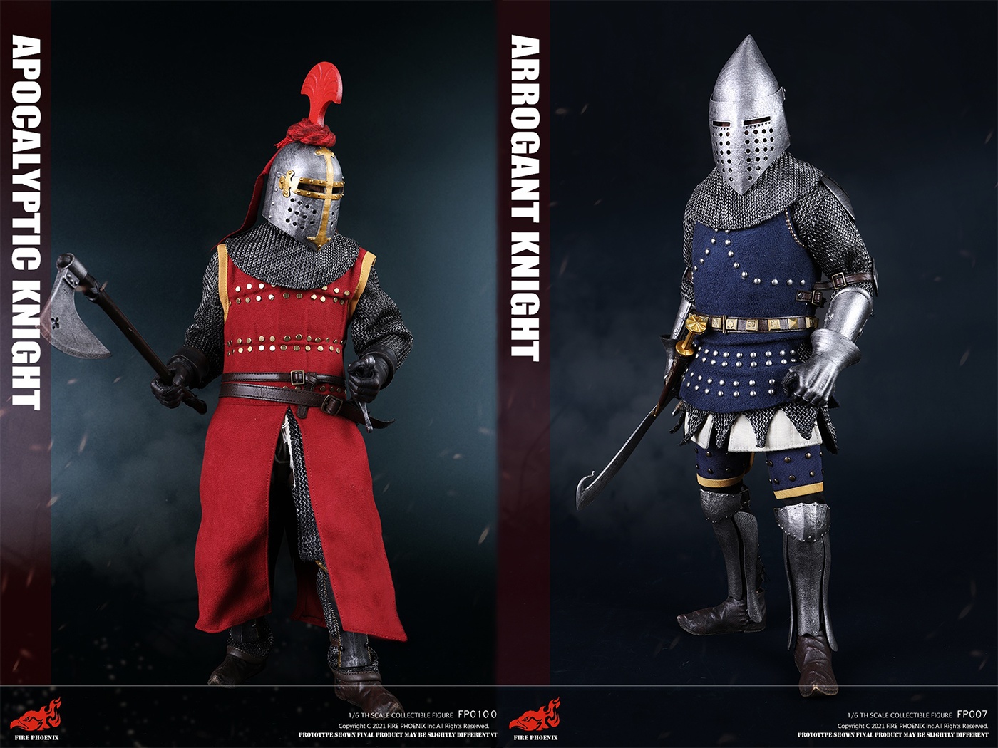 Apocalyptic Knight & Arrogant Knight- Diecast Alloy