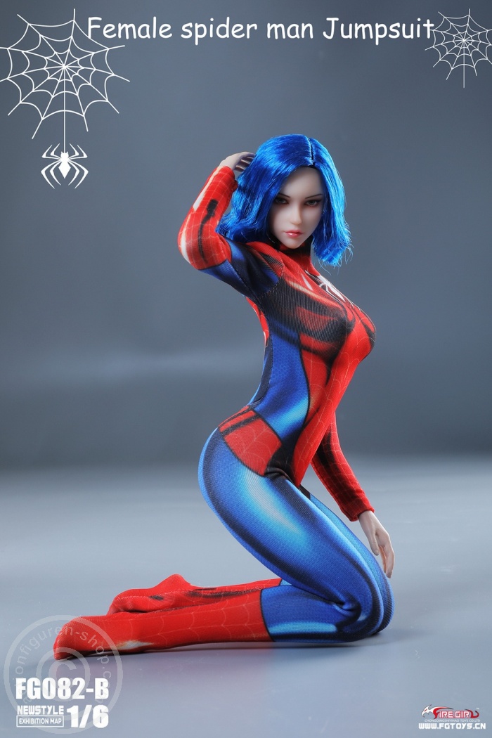 FGFB082B-04 Spider Women's Elastic Bodysuit (B)