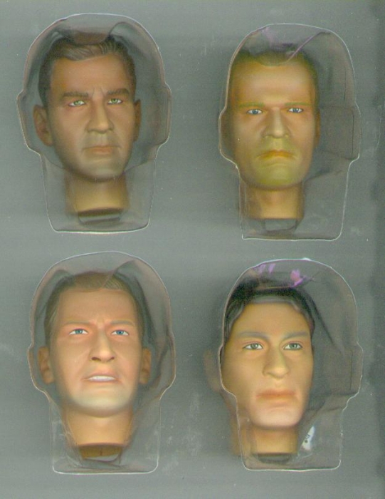 Actionfiguren Kopf Set 3