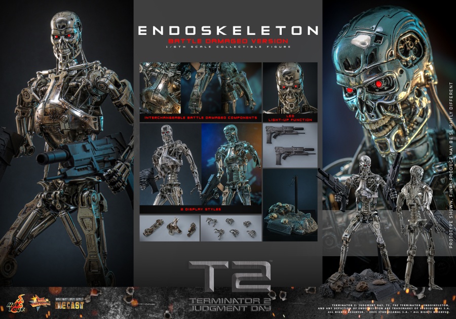 Hot Toys – MMS840D77 - Terminator 2: Judgment Day - 1/6th scale Endoskeleton (Battle Damaged Version) Collectible Figure Hot Toys – MMS840D77 - Terminator 2: Judgment Day - 1/6th scale Endoskeleton (Battle Damaged Version) Collectible Figure