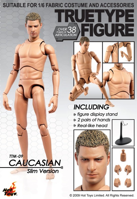 Truetype Figure TTM09 - Caucasian Slim Body