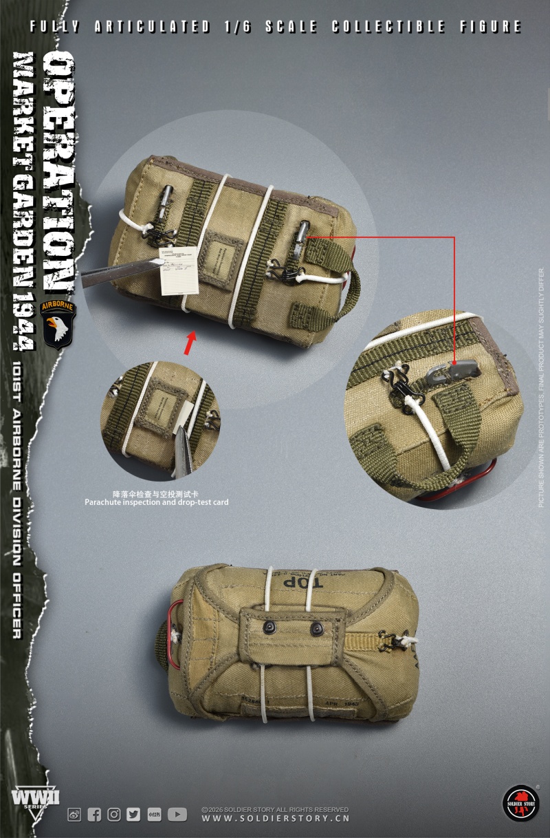 U.S. Army 101st Airborne Division Officer - WWII Operation Market Garden - in 1:6 scale
