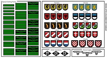 Waffen-XX - Rang und Divisions Abzeichen