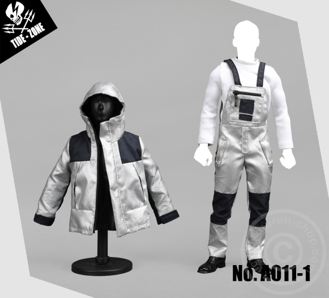 Technical Jacket Suit - silver