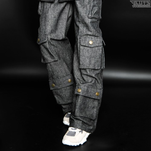 Cloth Sets - Calligo + Wool Coat + Denim Vest + Pants - for SD/75cm Ball-jointed doll