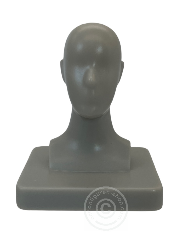 Bust14-02 Mannequin Head Stand - grey
