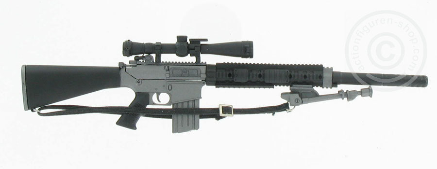 SR-25 Sniper-Rifle (KAC) mit Schalldämpfer