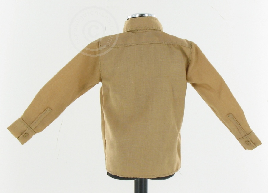 ITOHbr-02 Hemd - braun - mit schwarzer Krawatte