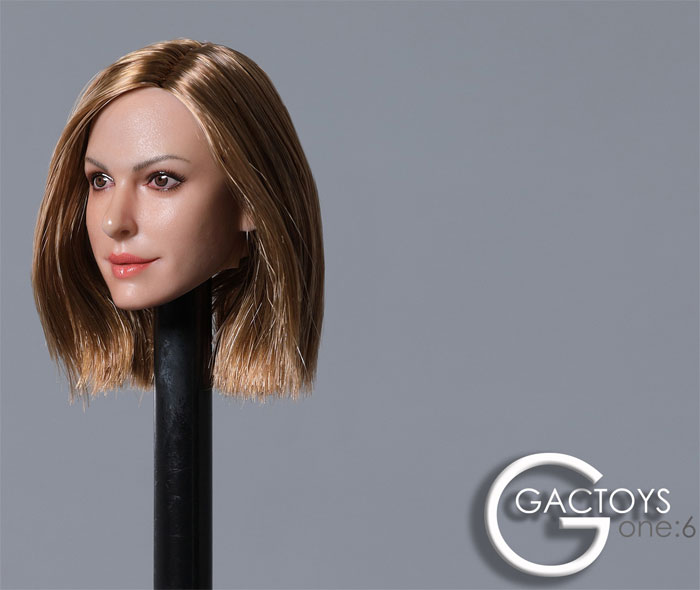 Female Head - short gold-blond hair