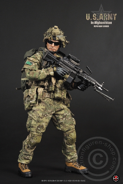 SSt068-13 U.S.Army in Afghanistan M249 SAW Gunner