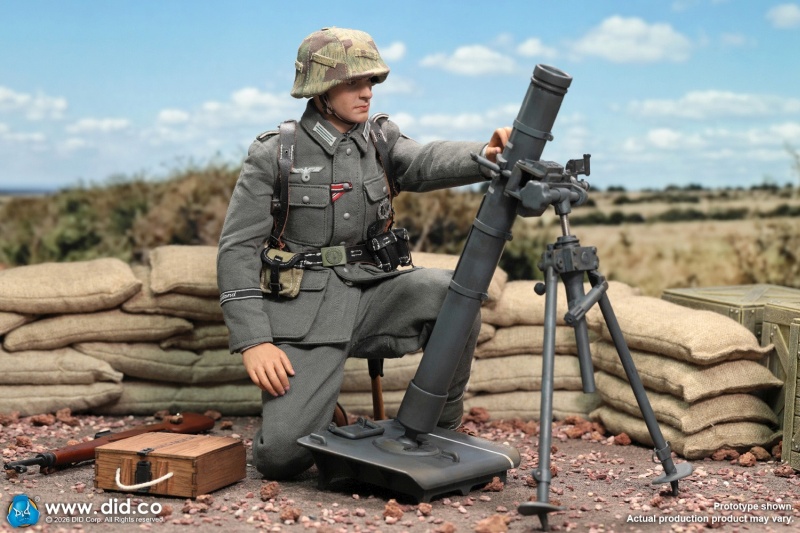 Bruno - WWII German GD Infantry Mortarman - in 1/6 scale