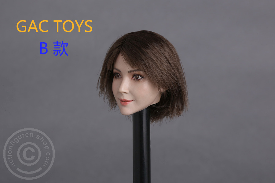 Female Head - brown short Hair