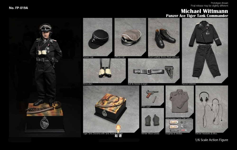 Ace Tank Commander Wittmann - Discover History Series - Normal Version - in 1/6 scale Ace Tank Commander Wittmann - Discover History Series - Normal Version - in 1/6 scale