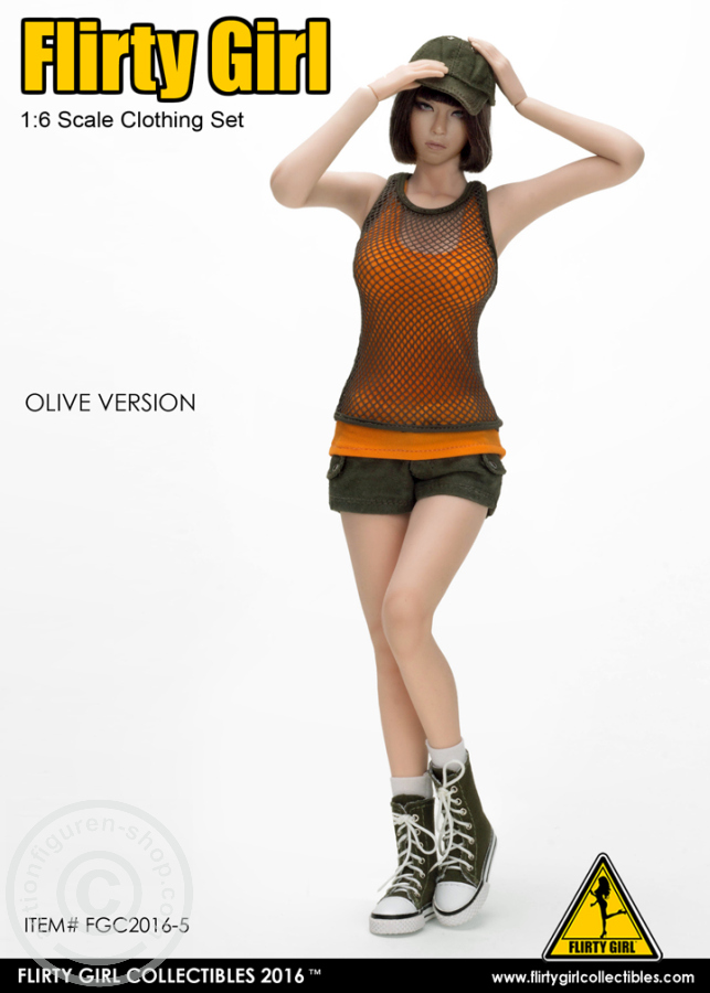 Combat Short Fashion Clothing Set - Olive