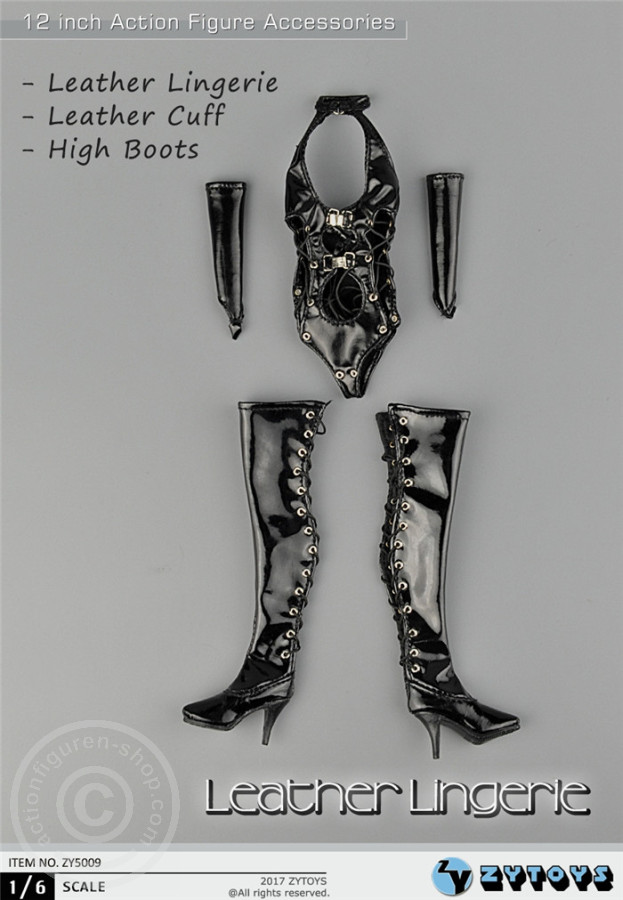 zy5009-159E67T3G8X3P5a Sexy Leather Lingerie Set